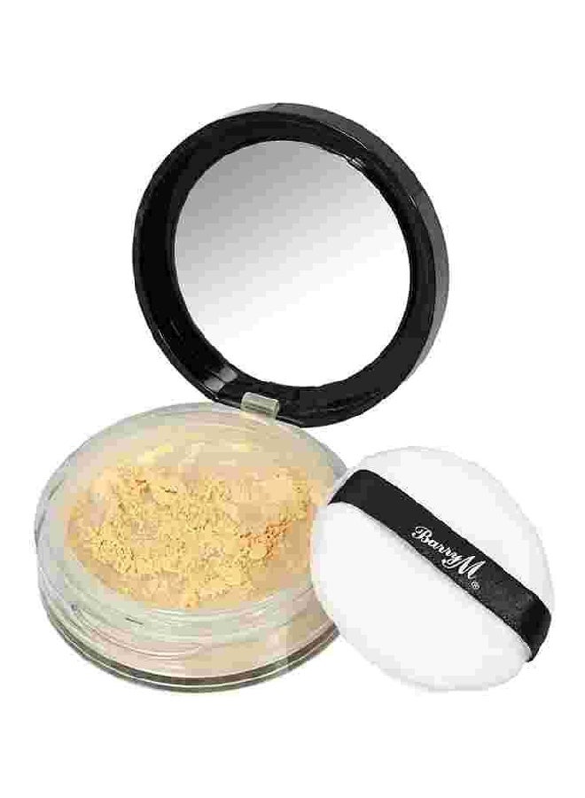 Barry M Ready Set Smooth Loose Setting Banana Powder Light Yellow