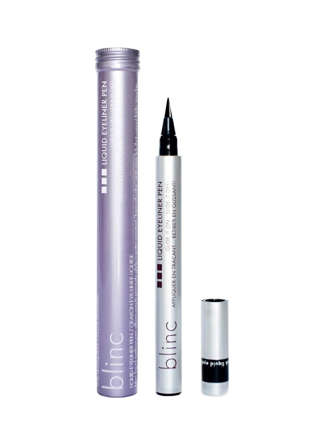 قلم تحديد عيون سائل أسود