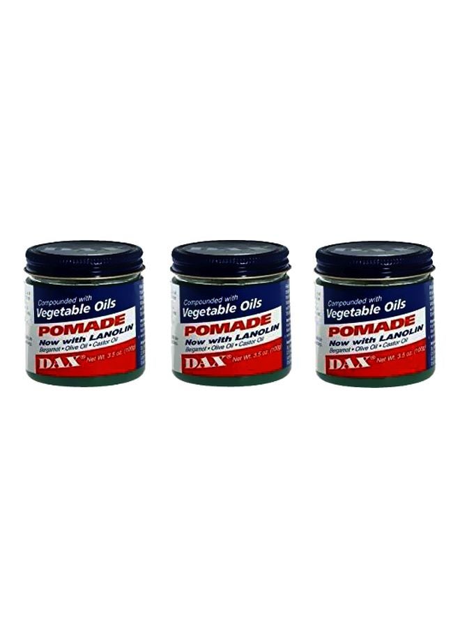 DAX Pack Of 3 Vegetable Oils Pomade 
