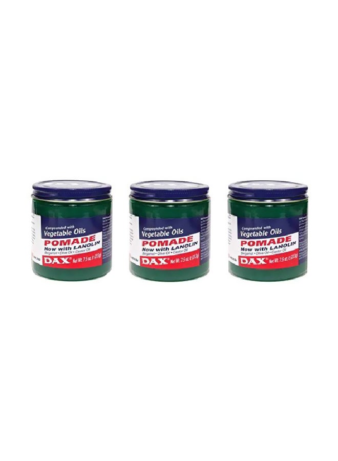 DAX Pack Of 3 Pomade Vegetable Oils 