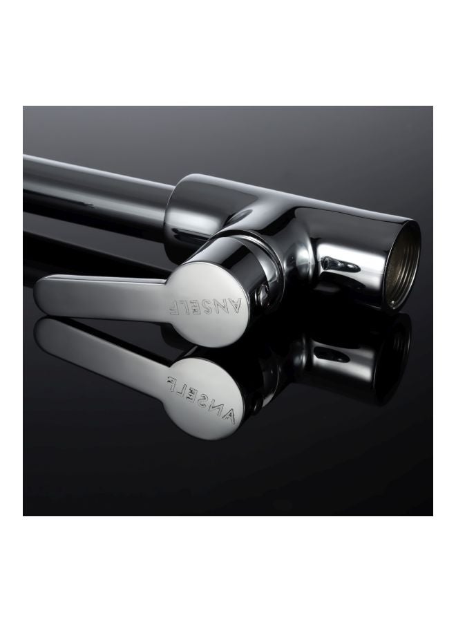 ANSELF Modern Style Single Handle Faucet Silver 38x24.5x7.5cm - Image 3