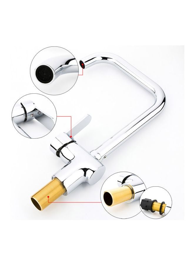 ANSELF Single Handle Faucet Silver 38x25x7cm - Image 5