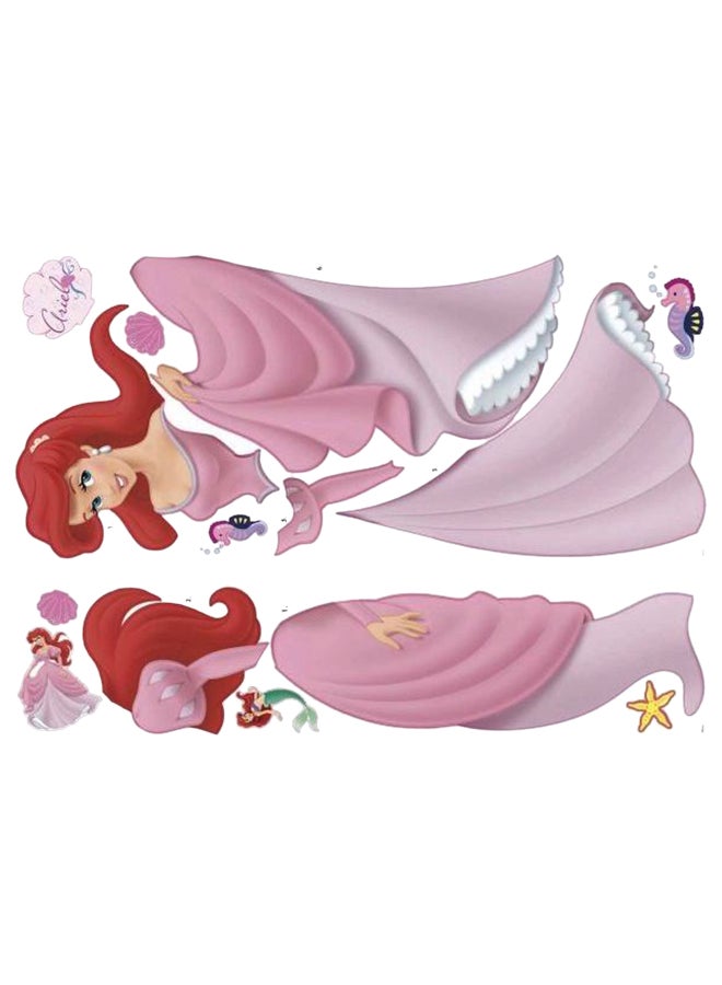 Disney Princess Ariel Peel & Stick With Gems Giant Wall Sticker - v1563350699/N23321633A_3