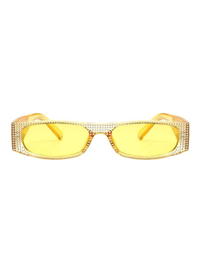 Pearl Rivet Rectangular Frame Luxury Sun Cover Summer Fashion Casual Sunglasses - Image 1