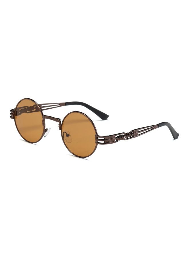 Women's Mirrored Round Frame Sunglasses - Image 2