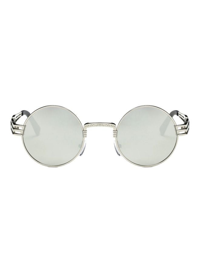 Women's Mirrored Round Frame Sunglasses - Image 1