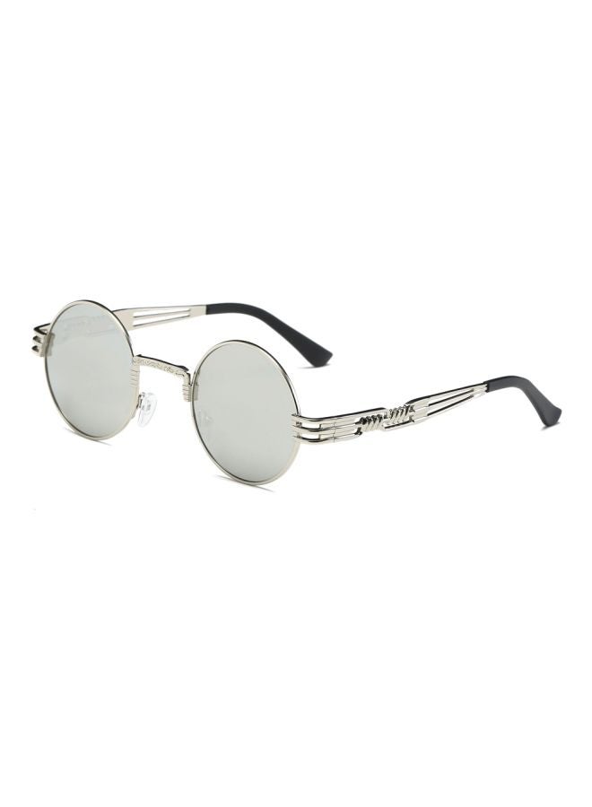 Women's Mirrored Round Frame Sunglasses - Image 2