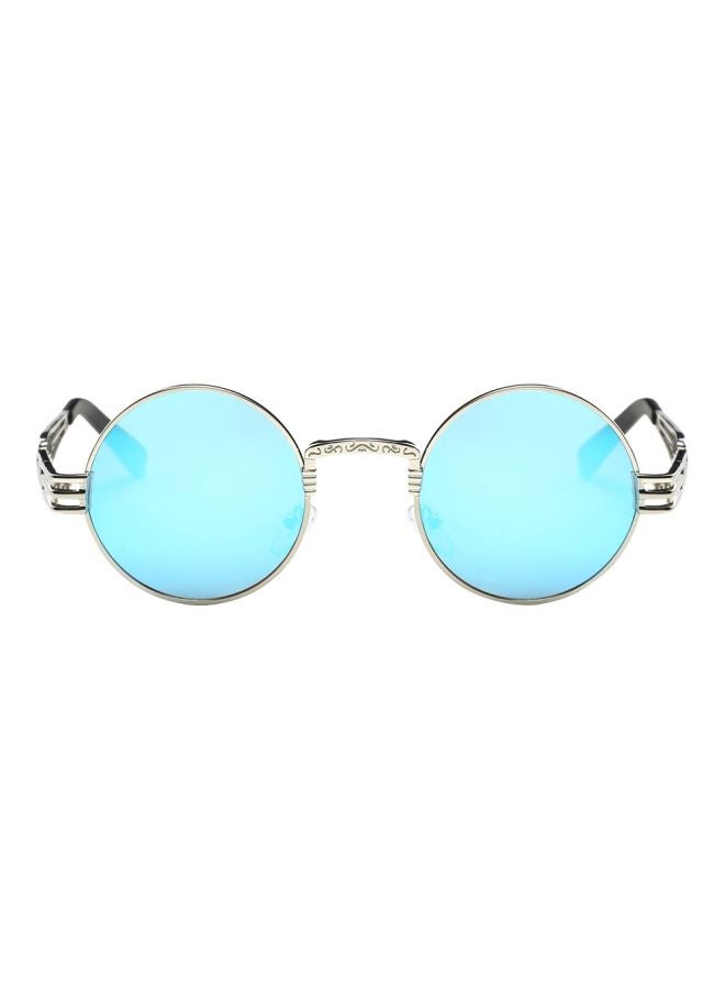 Women's Mirrored Round Frame Sunglasses - Image 1