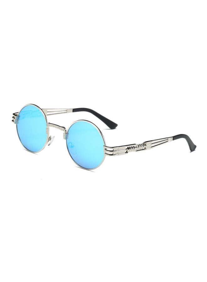 Women's Mirrored Round Frame Sunglasses - Image 2