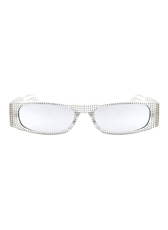 Pearl Rivet Rectangular Frame Luxury Sun Cover Summer Fashion Casual Sunglasses - Image 1