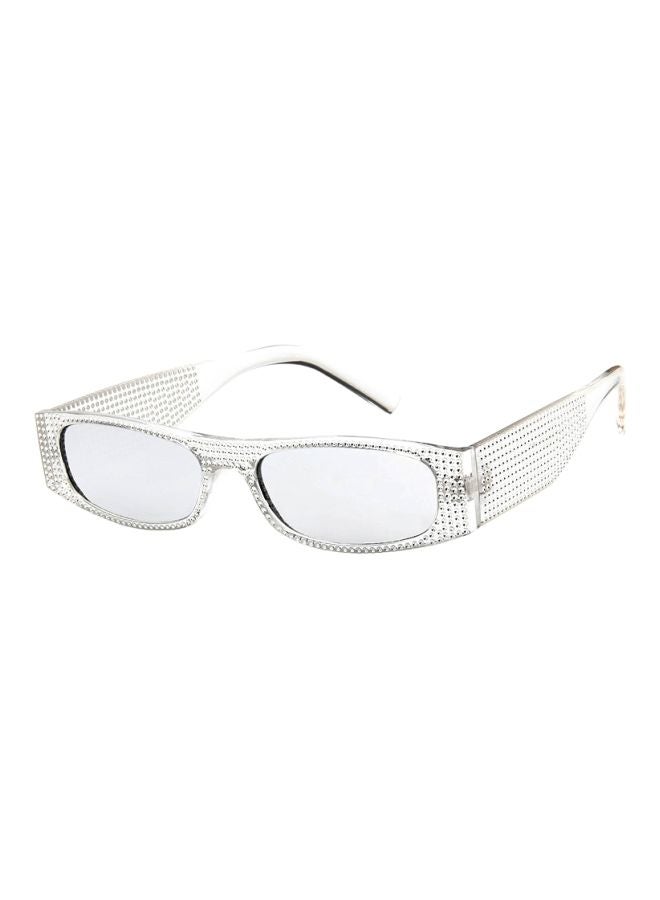Pearl Rivet Rectangular Frame Luxury Sun Cover Summer Fashion Casual Sunglasses - Image 2