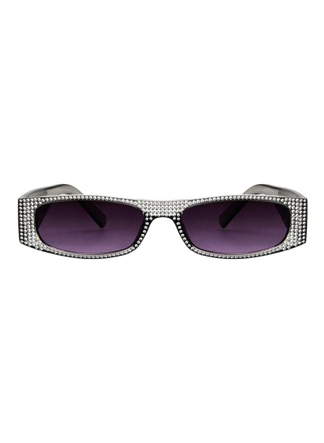 Pearl Rivet Rectangular Frame Luxury Sun Cover Summer Fashion Casual Sunglasses - Image 1