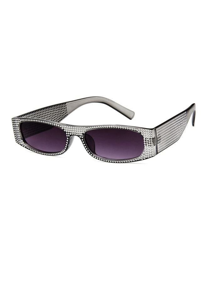 Pearl Rivet Rectangular Frame Luxury Sun Cover Summer Fashion Casual Sunglasses - Image 2