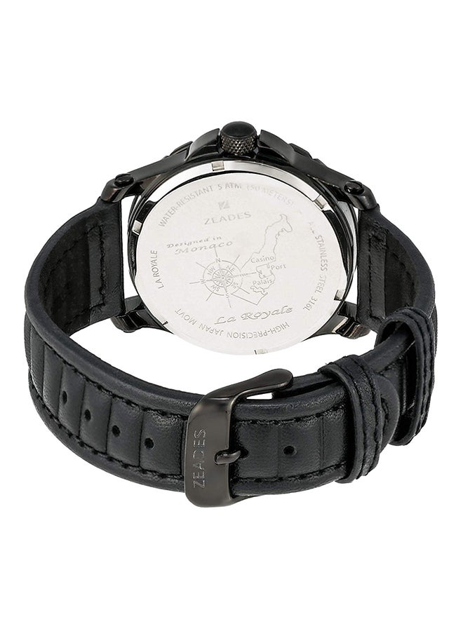 ZEADES Monte Carlo men Leather  Analog Wrist Watch ZWA01139 - Image 2