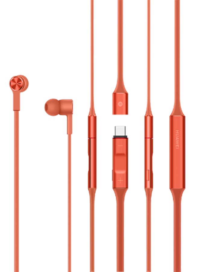 Huawei Freelace Bluetooth In-Ear Neckband Headphones Orange - Image 2