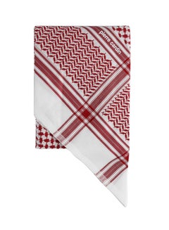 Generic Printed Square Shaped Formal Shemagh Red/White 