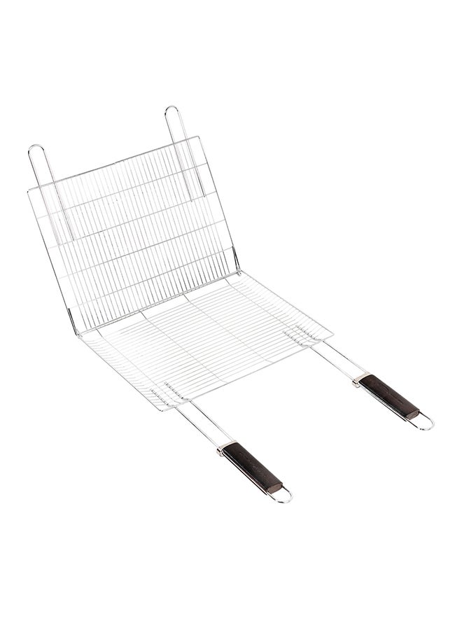 AL RIMAYA Barbecue Grill Net With Two Wooden Handle 390grams 