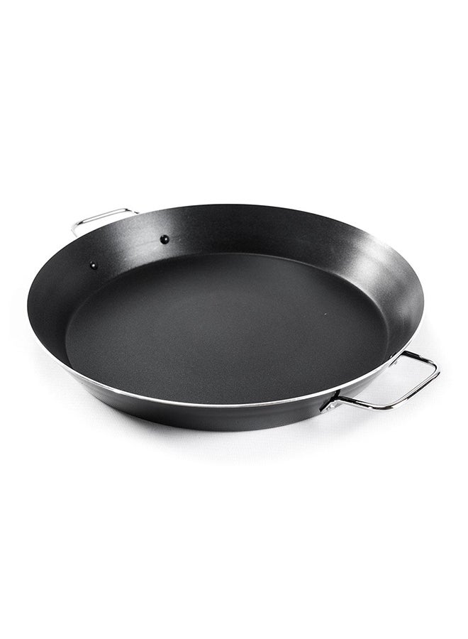 AL RIMAYA - Non Stick Fry Pan With Lid Black/Silver 42cm - Image 1