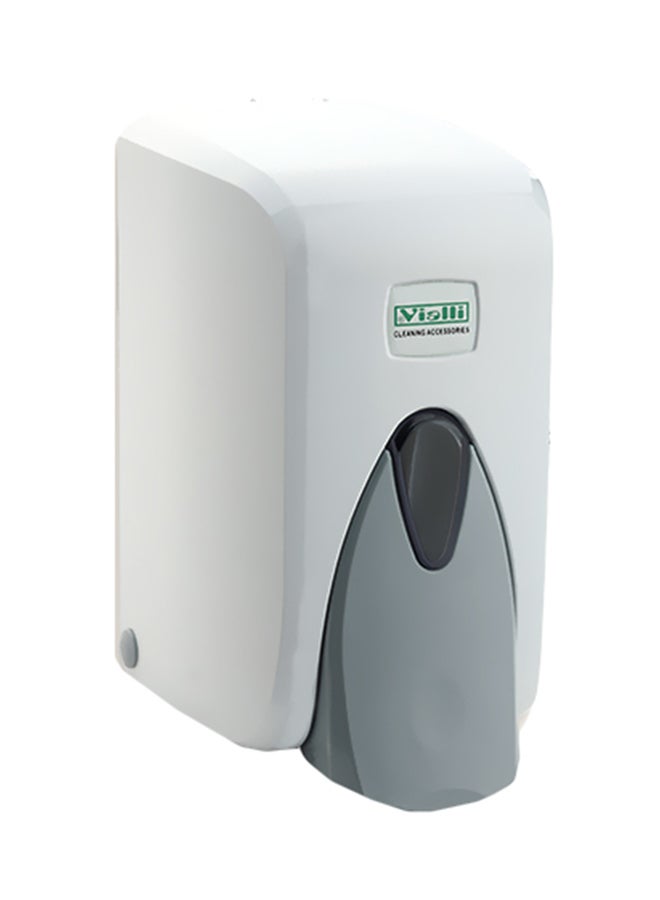 Vialli Soap Dispenser With Tank White/Grey 500ml 