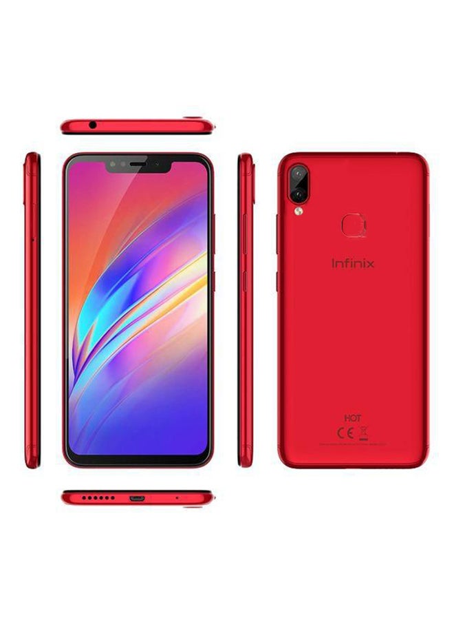 هاتف X623 هوت 6X HD ثنائي الشريحة لون أحمر بوردو بذاكرة داخلية سعة 32 جيجابايت وذاكرة رام سعة 3 جيجابايت ويدعم تقنية 4G LTE
