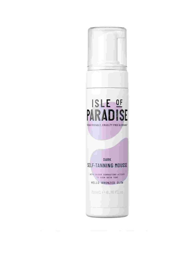 ISLE OF PARADISE Self-Tanning Mousse Dark 200ml 