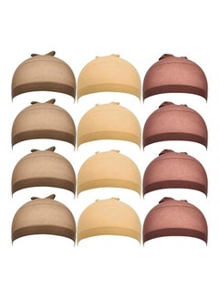 12-Piece Wig Cap Beige/Pink/Brown - v1563368717/N28275573A_1