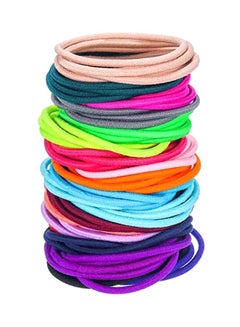 100-Piece Elastics Hair Ties Blue/Yellow/Green - v1563368729/N28275592A_1