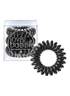 invisibobble 3-Piece Hair Tie True Black 