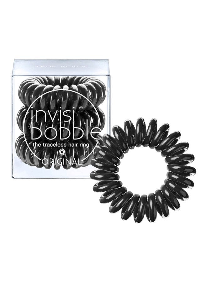 invisibobble - 3-Piece Hair Tie True Black - Image 1