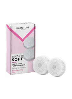 2-Piece Daily Cleanse Replacement Brush Head Set White