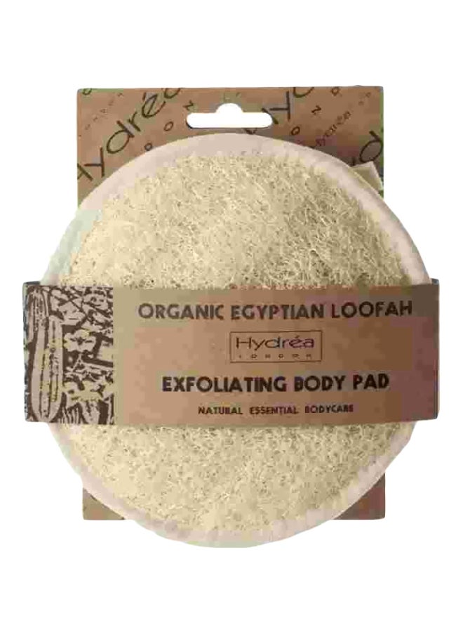 Hydrea London Organic Egyptian Loofah Exfoliating Body Pad Beige