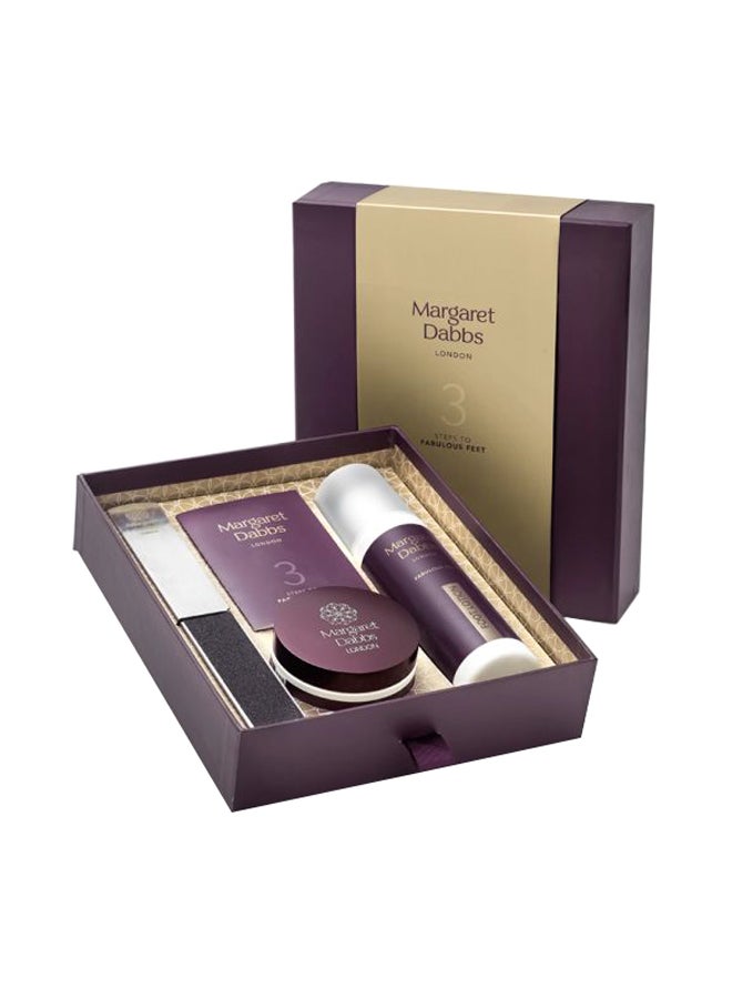 Margaret Dabbs London 3 Step To Fabulous Feet Care Kit Clear 