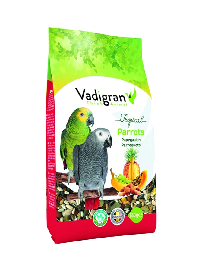 Vadigran Tropical  Mix Fruits Parrot Food 650grams 