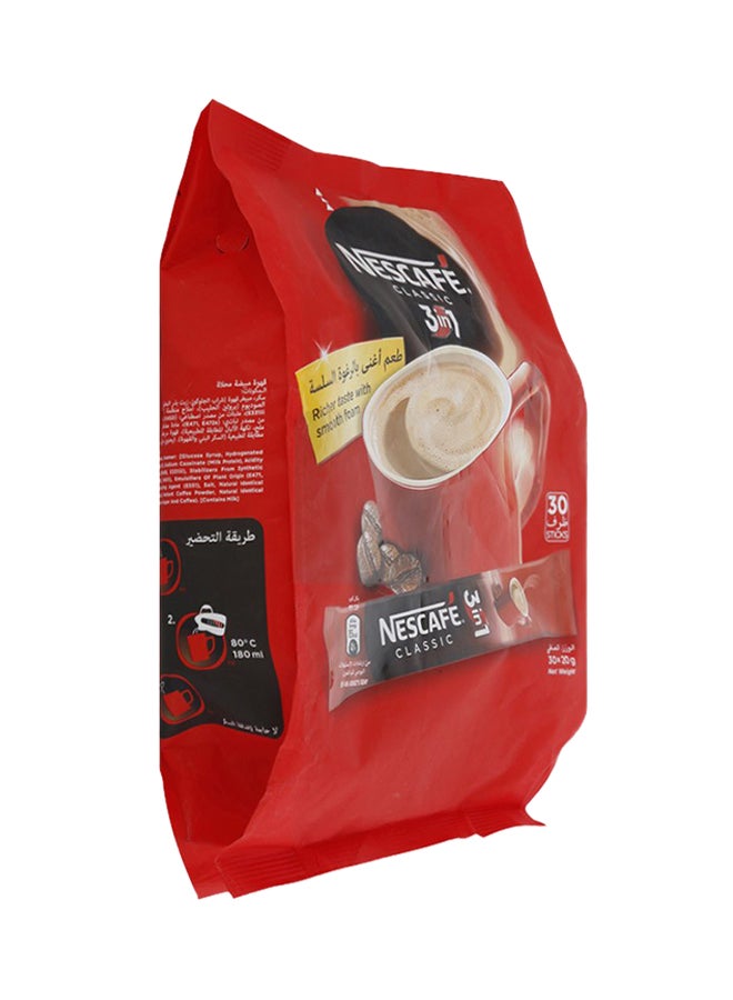 Nestle - 3 In 1 Classic Coffee 30 Sachets 20grams - Image 1