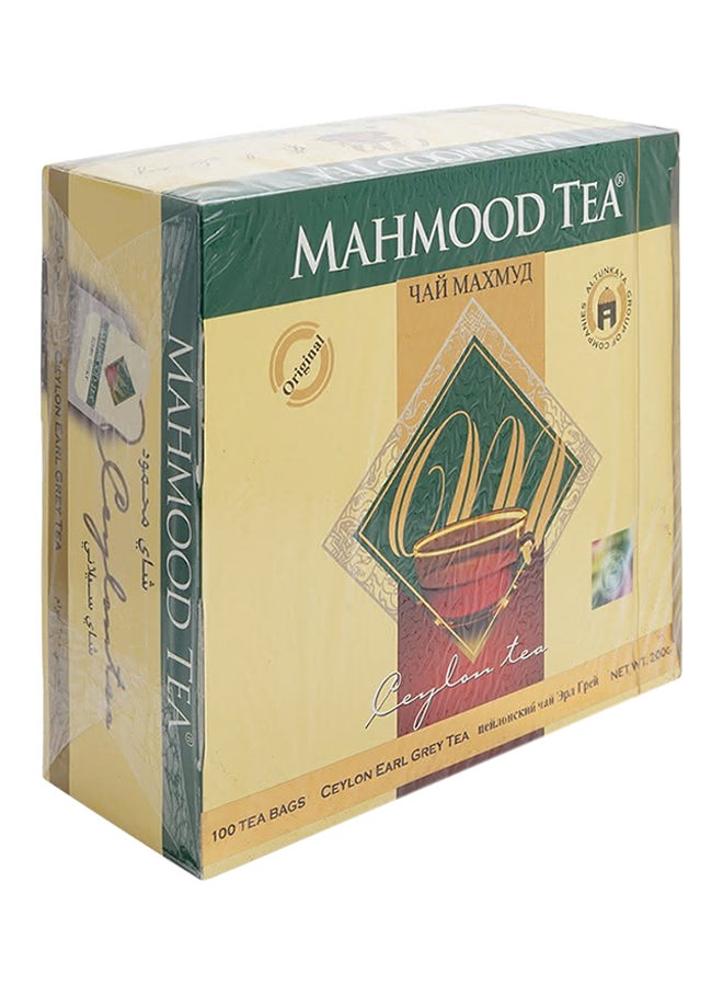 Mahmood - Ceylon Earl Grey 100 Tea Bags 200grams - Image 1