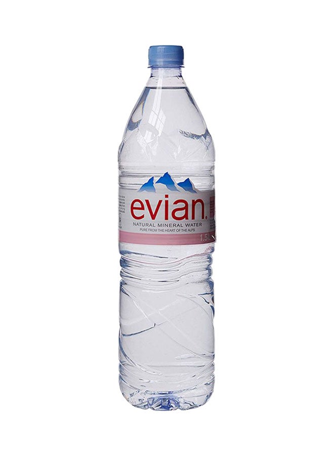 Evian - Natural Mineral Water 1.25Liters Pack of 6 - Image 1