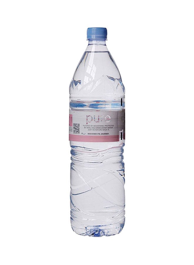 Evian - Natural Mineral Water 1.25Liters Pack of 6 - Image 1