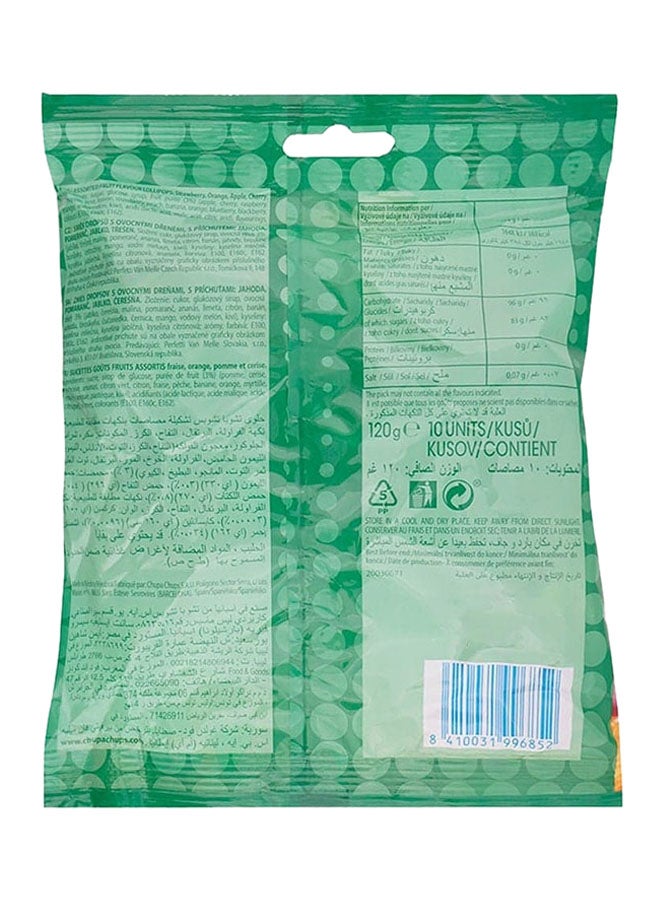 Chupa Chups Fruit Lollipops 120grams - Image 2
