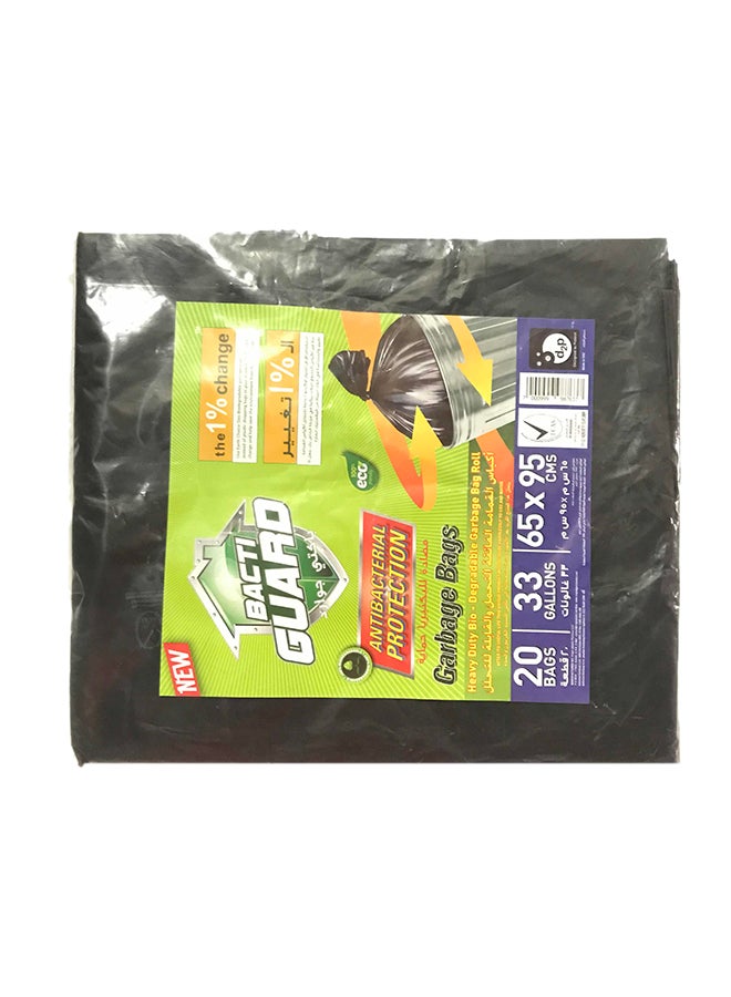 BACTIGUARD - Pack Of 20 Garbage Bag Black - Image 1