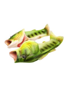 Non-Slip Fish Design Beach Slippers Green