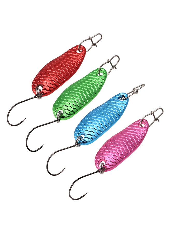 Generic 4-Piece Mini Metal Spoon Fishing Lure With Hook  - Image 3