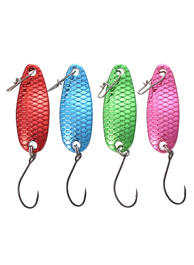 Generic 4-Piece Mini Metal Spoon Fishing Lure With Hook  - Image 1