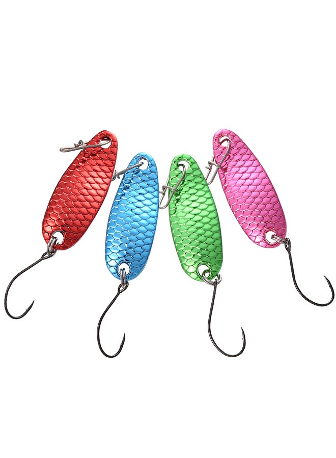 Generic 4-Piece Mini Metal Spoon Fishing Lure With Hook  - Image 4