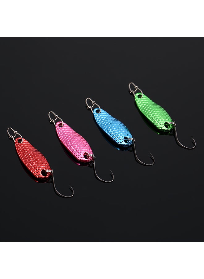 Generic 4-Piece Mini Metal Spoon Fishing Lure With Hook  - Image 5