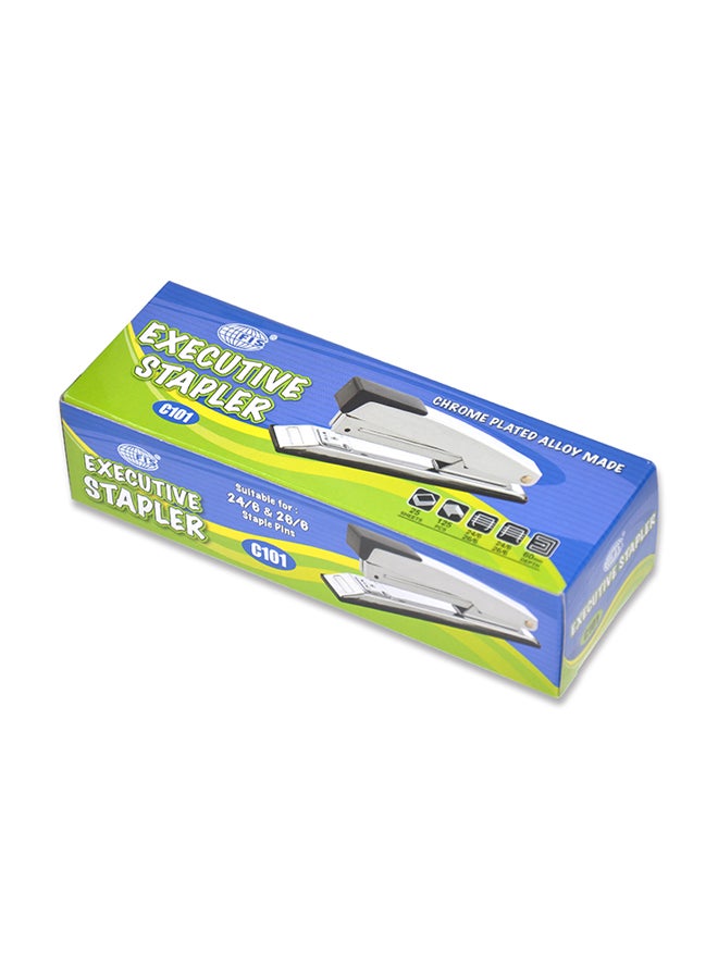 FIS Chrome Plated Executive Stapler Silver/Black - Image 2