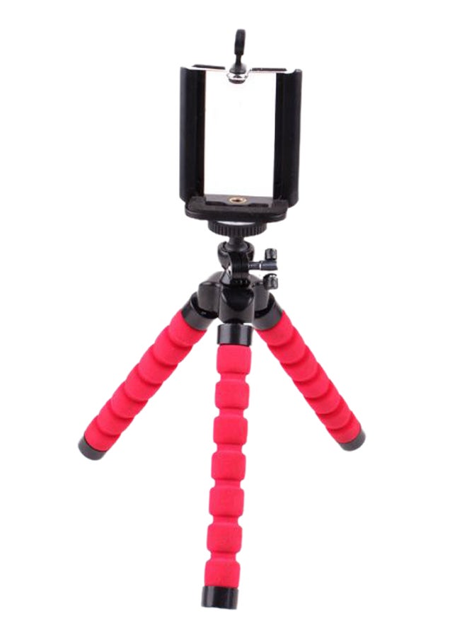 كول بيبي حامل هاتف ثلاثي القوائم بتصميم أخطبوط أحمر وأسود