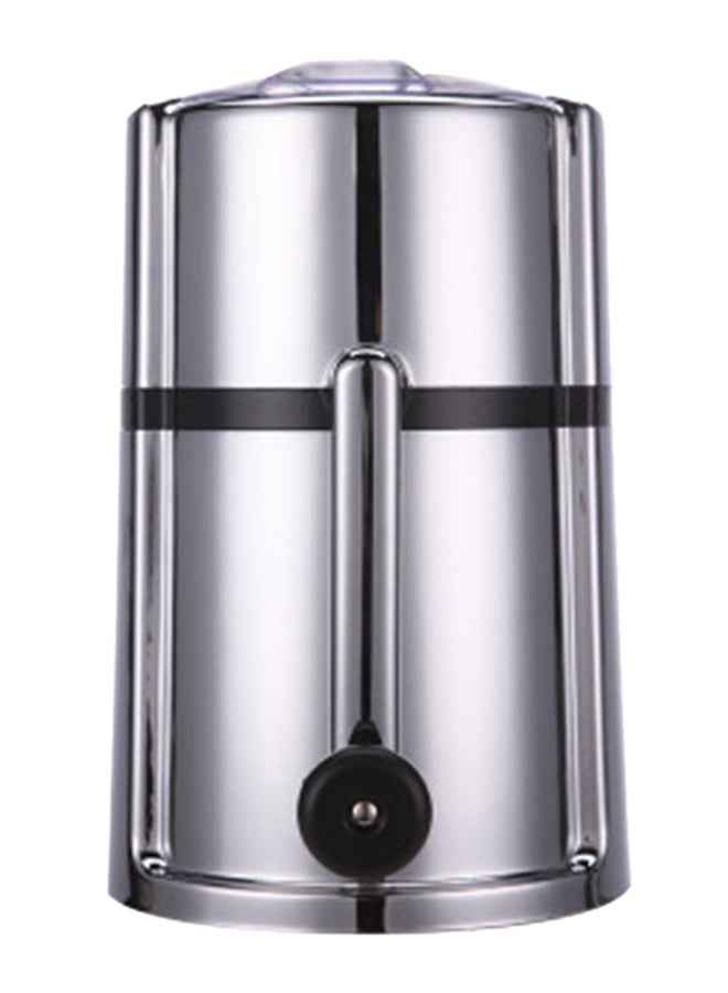 Portable Hand Crank Ice Crusher Silver/Black