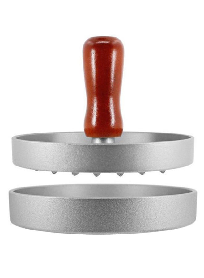 قالب هامبورجر غير لاصق فضي/بني