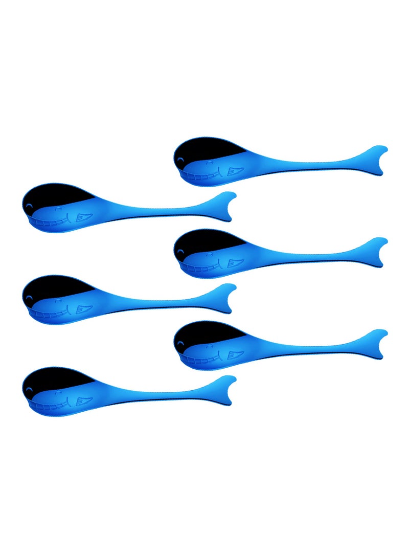 6-Piece Stainless Steel Coffee Spoon Set Blue 12.9cm - v1563522362/N27801836A_1