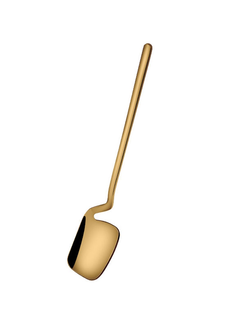 TD HOME 6-Piece Mirror Polishing Stainless Steel Tea Spoon Set Gold 14.1cm - Image 2